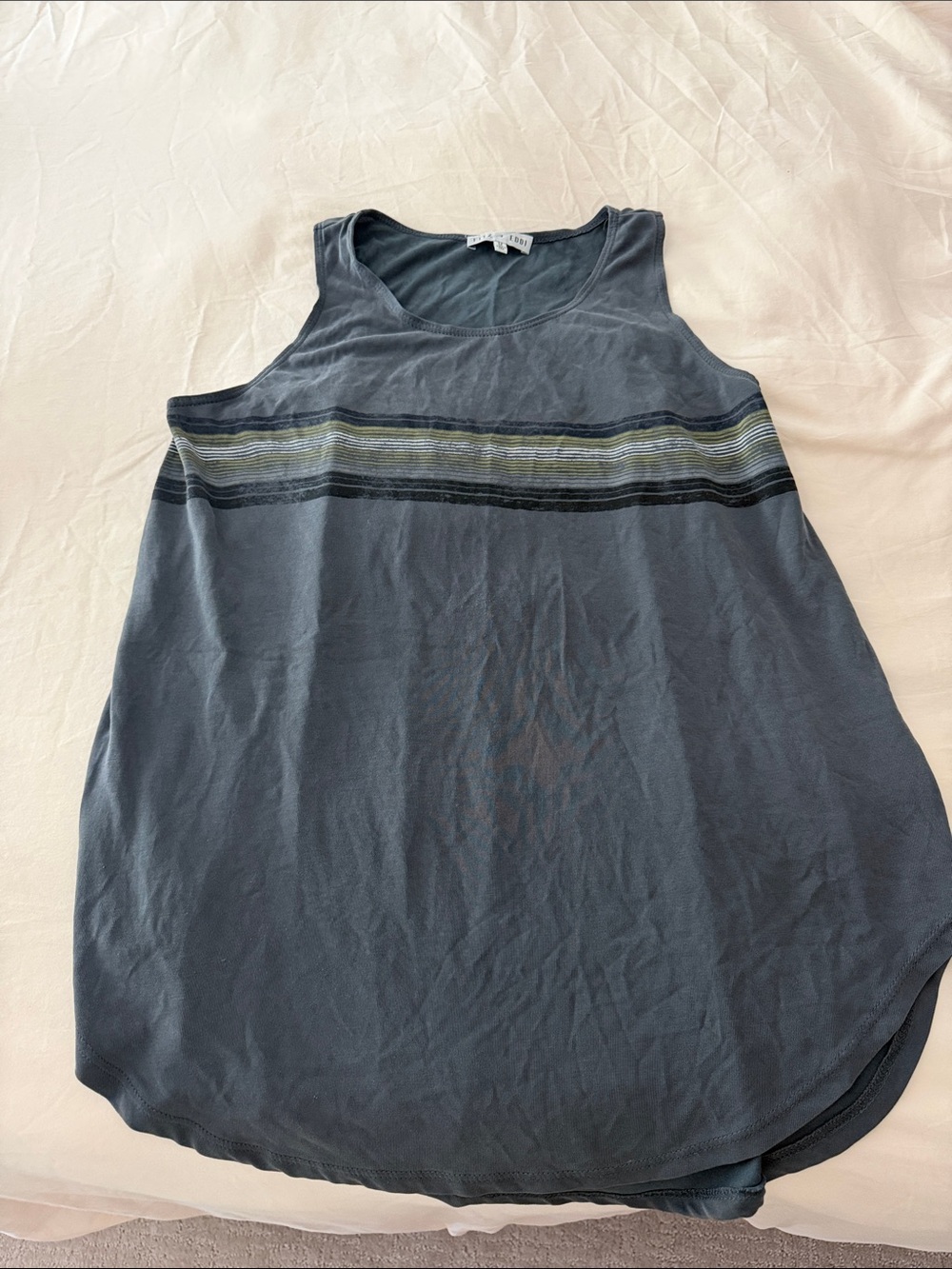 Fitz + Eddy Striped Slate Tank Top
